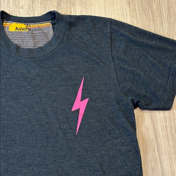 Aviator Nation Lightening Bolt Boyfriend Tee - Picture 4 of 14